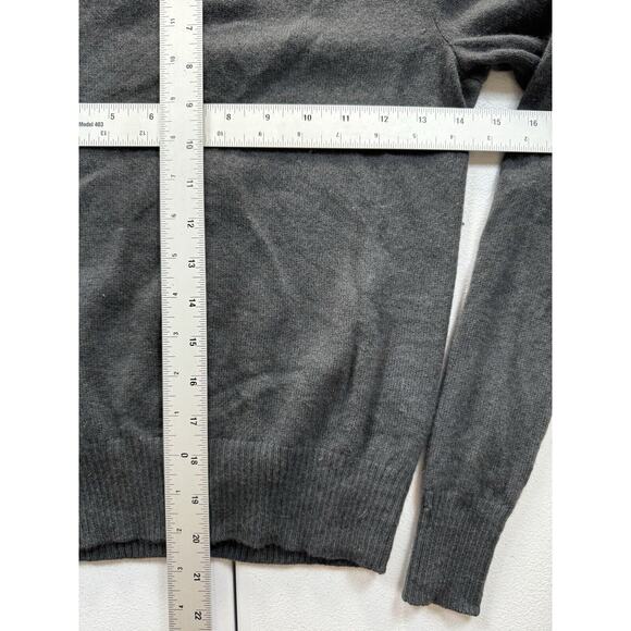 J. Crew Cardigan Sweater Womens XS Gray Cashmere Wool Button Front V-Neck - Picture 6 of 7